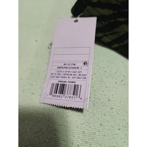 Wild Fable Bucket Hat Green & Black Tiger Stripe Design NWT (186) - Picture 2 of 3